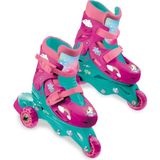 Belle Fusion Unicorn Desenli Inline 3 Tekerlekli Paten