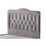 Belletto 120 cm Gri Tek Kişilik Vogue Lüx Kumaş Başlık