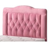 Belletto 140 cm Pembe Çift Kişilik Vogue Lüx Kumaş Başlık