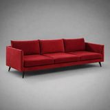 Belletto Fransa Üçlü KOLTUK270 cm - Bordo
