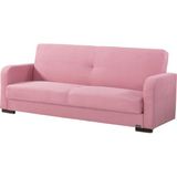 Belletto Yataklı Sandıklı Lizbon Pembe Kanepe