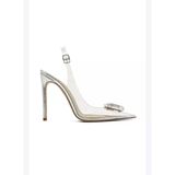 Bellina Deri & Şeffaf 10 Cm Stiletto