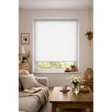 Bellina Perde Beyaz Plise Katlanır Cam Balkon Perdesi - Ofis Perdesi - Ev Perdesi - Salon Perdesi - Plise Perde