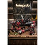 BELMANDO 21V 6lı Profesyonel Set - Darbeli Matkap, Somun Sıkma, Avuç Taşlama Spiral, Vidalama, Testere, Dal Budama Makinesi