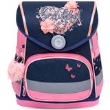 Belmil Compact Beautiful Flowers Okul Çantası 19 L Lacivert - Pembe Renkli Ergonomik Tasarım