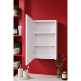 BELMO Vital Çok Amaçlı Dolap, 60cm x 40cm, Ecza Doabı, Banyo Dolabı, Saklama Dolabı, Beyaz Kulpsuz Dolap