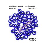 Belomia Home Collection 250 Adet 10 mm Minik Plastik Nazar Boncuğu