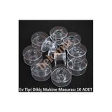 Belomia Home Collection Ev Tipi Dikiş Makine Masurası 10 Adet (Şeffaf Plastik)