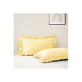 Belomia Home Collection Fırfırlı Yastık Kılıfı 50X70 cm (1 Adet) Koyu Sarı