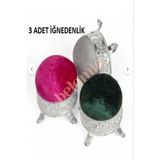 Belomia Home Collection Metal Ayaklı İğnedenlik 3 Adet