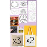 Belomia Home Collection Punch Devam Seti- Kırlent Ve Çanta Yapım Kiti, Iğnesiz Set