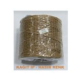 Belomia Home Collection Şapka Çantalık Kağıt İp Naturel Doğal Hasır Saman Renk 200 gr G-39 Hasır