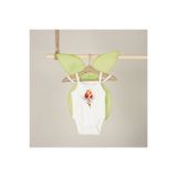 BELORIA CHILDREN'S FASHION Baby Tinkerbell İlhamlı Yeşil Peri Kız Bebek Kostüm Seti (Body + Etek + Kanat + Aksesuar)