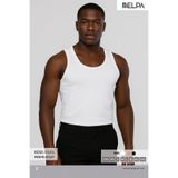 Belpa Ersa Iç Giyim Erkek Penye Atlet 6'Lı, Beyaz, S