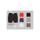 Belpa Ersa Iç Giyim Erkek Penye Jakarlı Boxer 6'Lı, Siyah, S
