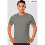 Belpa Ersa Iç Giyim Ribana Sıfır Yaka Yarım Kol Erkek Atlet 6'Lı, Gri, 2XL
