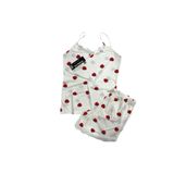 Belpa Sıla Sella Bamboo Kadın Şortlu Pijama Takımı – Askılı Dantel Detaylı, 2, L