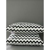 Belsina 2 Li Fermuarlı Yastık Kılıfı 50*70 cm Kolay Ütülenir - Siyah