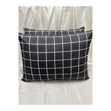 Belsina Home Gri Kare | 2 Adet Fermuarlı 50x70 Cm Yastık Kılıfı