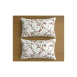 Belsina Home Organik Pamuklu | Çiçek Desenli | Fermuarlı | 2 Adet Yastık Kılıfı | 50x70 CM