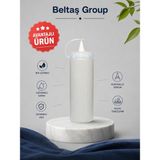 Beltaş Group Plastik Yağdanlık Şefffaf Kapaklı Sızdırmaz Yağlık Sosluk Sos Şişesi (400 Ml)