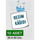 Beluga Kaliteli Resim Kağıdı Resim Kartonu 35 X 50 Cm - 120gr. 10'lu Paket