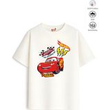 Belya Kids Wear Erkek Çocuk Tam Kalıp Araba Tasarım 61 Oversize Tişört Renk - Çok Renkli - 7 - 8 Yaş