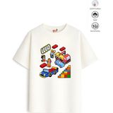 Belya Kids Wear Erkek Çocuk Tam Kalıp Go Tasarım 60 Oversize Tişört - Çok Renkli - 9 - 10 Yaş