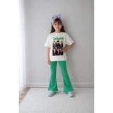 Belya Kids Wear Kız Çocuk Oversize Kalıp Belya Kids Tasarım Manifest 47 Taytlı Alt Üst Takım