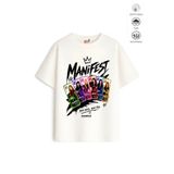 Belya Kids Wear Kız Çocuk Oversize Kalıp Pamuklu Belya Kids Tasarım Manifest 31 Tişört