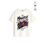 Belya Kids Wear Kız Çocuk Oversize Kalıp Pamuklu Belya Kids Tasarım Manifest 31 Tişört