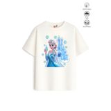 Belya Kids Wear Kız Çocuk Tam Kalıp Buz Tasarım 55 Oversize Tişört