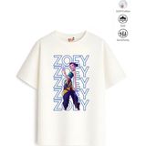 Belya Kids Wear Kız Çocuk Tam Kalıp Hun Tasarım 10 Oversize Tişört - Çok Renkli - 7 - 8 Yaş