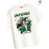 Belya Kids Wear Kız Çocuk Tam Kalıp Hun Tasarım 12 Oversize Tişört - Çok Renkli - 4 - 5 Yaş