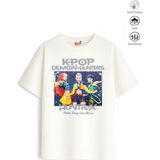 Belya Kids Wear Kız Çocuk Tam Kalıp Hun Tasarım 17 Oversize Tişört - Çok Renkli - 5 - 6 Yaş