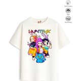 Belya Kids Wear Kız Çocuk Tam Kalıp Hun Tasarım 6 Oversize Tişört - Çok Renkli - 5 - 6 Yaş
