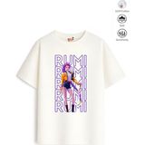 Belya Kids Wear Kız Çocuk Tam Kalıp Hun Tasarım 9 Oversize Tişört - Çok Renkli - 4 - 5 Yaş