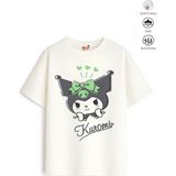 Belya Kids Wear Kız Çocuk Tam Kalıp Kur Tasarım 24 Oversize Tişört - Çok Renkli - 9 - 10 Yaş