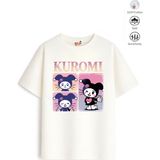 Belya Kids Wear Kız Çocuk Tam Kalıp Kur Tasarım 26 Oversize Tişört - Çok Renkli - 7 - 8 Yaş