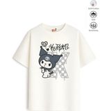 Belya Kids Wear Kız Çocuk Tam Kalıp Kur Tasarım 27 Oversize Tişört - Çok Renkli - 9 - 10 Yaş