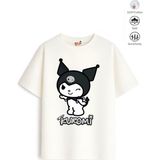 Belya Kids Wear Kız Çocuk Tam Kalıp Kur Tasarım 28 Oversize Tişört - Çok Renkli - 9 - 10 Yaş