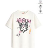 Belya Kids Wear Kız Çocuk Tam Kalıp Kur Tasarım 29 Oversize Tişört - Çok Renkli - 4 - 5 Yaş