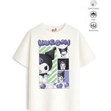 Belya Kids Wear Kız Çocuk Tam Kalıp Kur Tasarım 31 Oversize Tişört - Çok Renkli - 9 - 10 Yaş