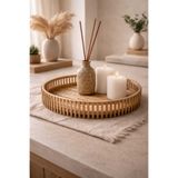 bemdesign Bambu dekoratif bohem tepsi -mumluk