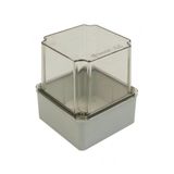 Bemis BB2-0521-0063 120x120x140 mm ABS IP44 Şeffaf Kapaklı Plastik Buat