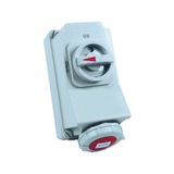 Bemis BC1-3505-7540 5/32A 3P+E+N 380V CEE Norm Interlock IP67 90 Derece Eğik Duvar Prizi
