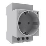 Bemis BR1-1402-2711 1x16A 2P+E 200 250V IP20 Plastik Monofaze Ray Prizi