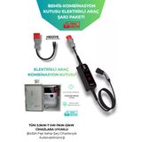 Bemis Elektrikli Araç Şarj İstasyonu Ve Büyük Boy 22Kw - Sigortalı & Prizli Şarj Kombinasyon Pano