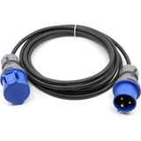 Bemis Elektrikli Araç Trifaze Uzatma Kablosu 10 Metre, 7,4 kW | 3/32A Fiş – 3/32A Priz | 3x6 TTR |