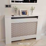 Bemonte Home Elegance Petek Kaplama, [140 cm ] Petek Kapama, Kalorifer Kaplaması, Petek Önü Dresuar, Peteklik - Beyaz